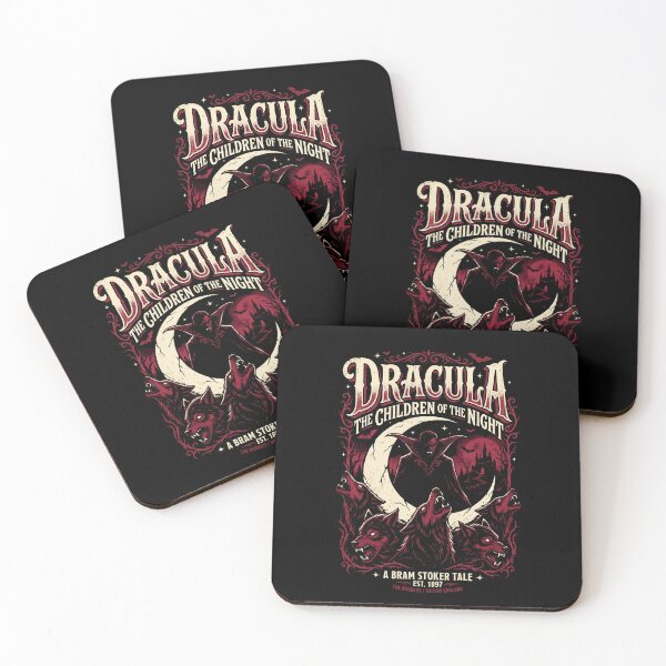 Item preview, Dracula The Children Of The Night Howling Wolves Bram Stoker Poster designed and sold by Fenay Designs.