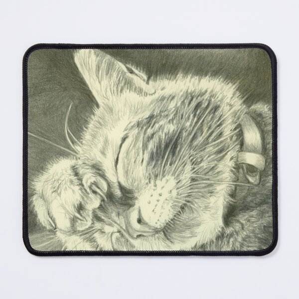 Item preview, Silverpoint Drawing of Bonnie the Pretty Ginger Kitten designed and sold by LymphomaLass.