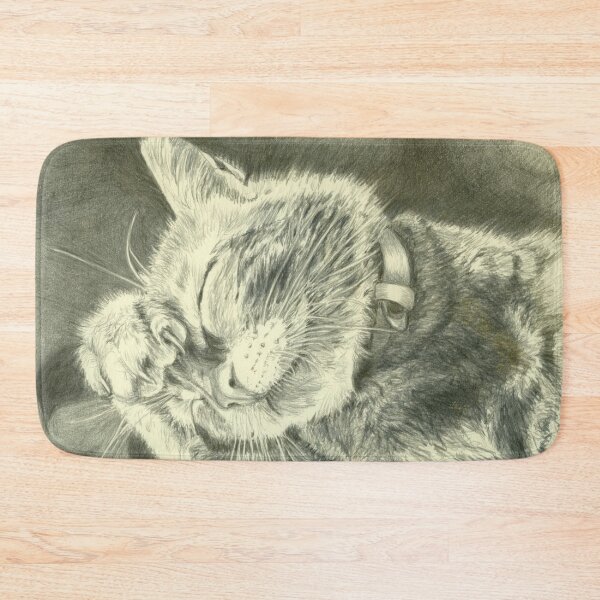 Item preview, Silverpoint Drawing of Bonnie the Pretty Ginger Kitten designed and sold by LymphomaLass.