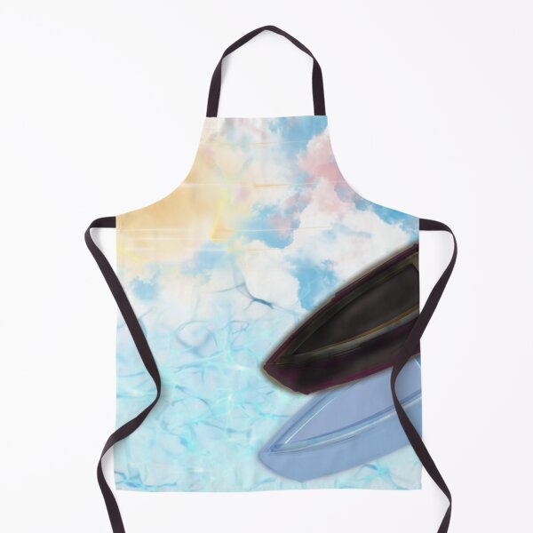 Item preview, Boats floating on a sunny watercolor sea designed and sold by SahmatArt.