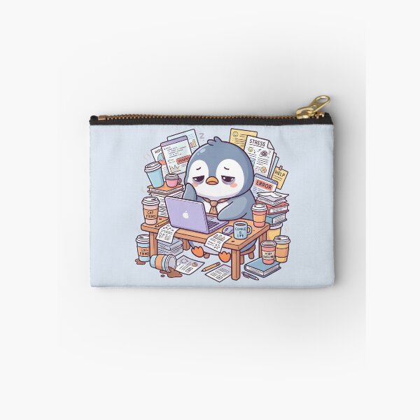 Item preview, Overworked Corporate Penguin Coffee Slump designed and sold by dreephic22.