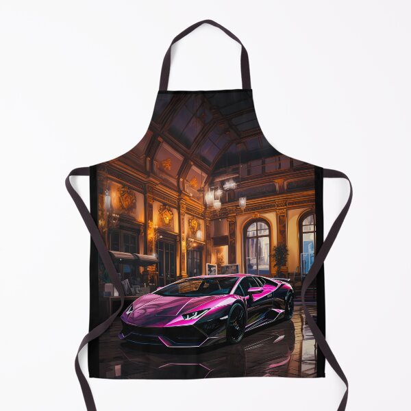 Item preview, Vibrant Modern Supercar Reflecting On Polished Ballroom Floor designed and sold by RevUpDesign.