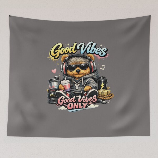 Item preview, Yorkie Chill Mode – Good Vibes Only Relaxed Design designed and sold by Yorkie Magic Studio .
