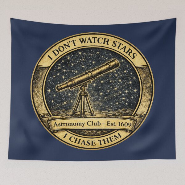 Item preview, I Don't Watch Stars I Chase Them Astronomy Club designed and sold by CalmCapy Co.