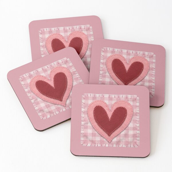 Item preview, Red and Pink Gingham Coquette Heart Sticker designed and sold by Rhodes Shop.