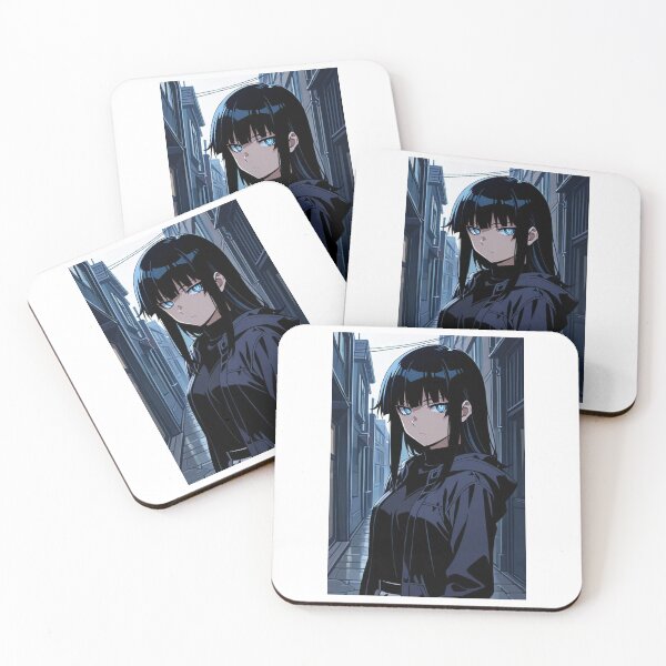 Item preview, Anime - Girl Blue Eyes Hoodie Dark Alley designed and sold by AnimeShin.