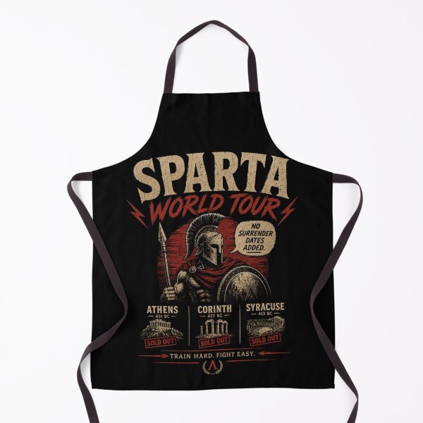 Item preview, Sparta World Tour Ancient Warrior Parody designed and sold by Retr0Tshirts.