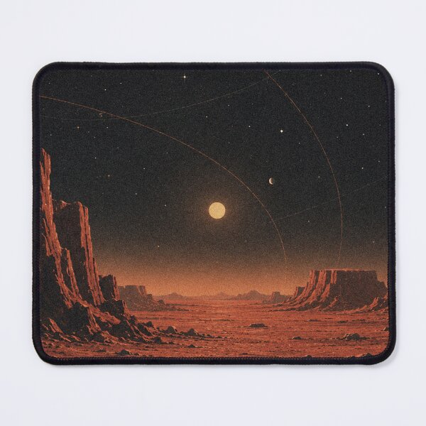 Item preview, Mars Landscape Cosmic Illustration designed and sold by AHOK-lab.