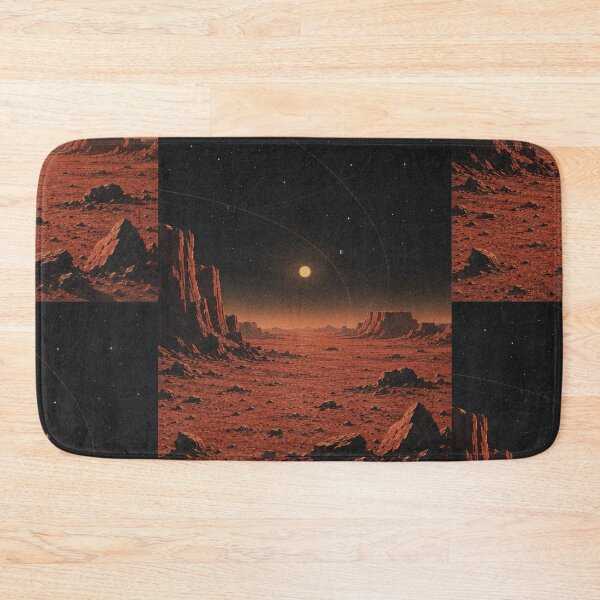 Item preview, Mars Landscape Cosmic Illustration designed and sold by AHOK-lab.