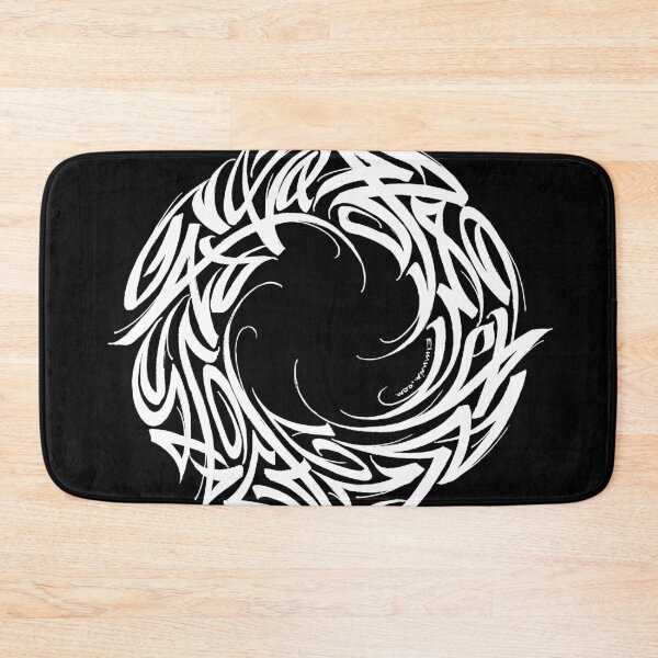 Item preview, Modern Circle Calligraphic Abstraction ORNAMENT designed and sold by elmuna.
