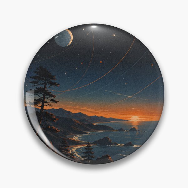 Item preview, Earth Landscape Cosmic Illustration designed and sold by AHOK-lab.