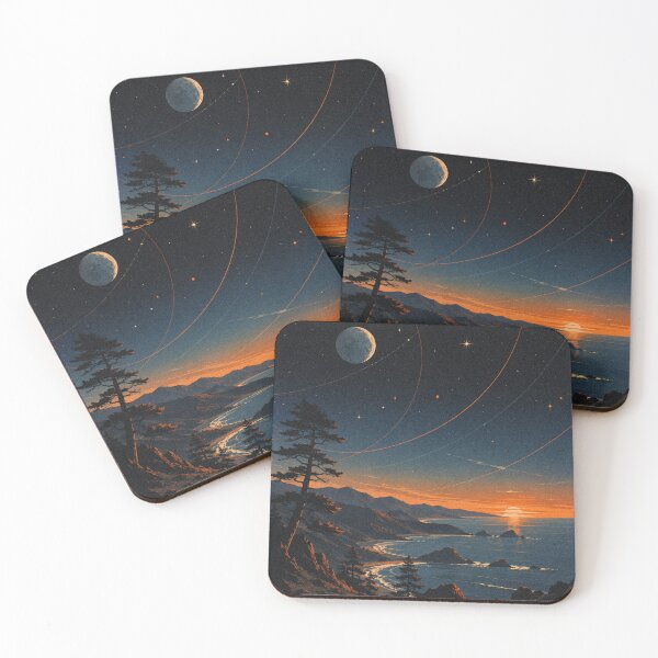Item preview, Earth Landscape Cosmic Illustration designed and sold by AHOK-lab.