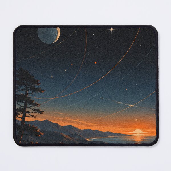 Item preview, Earth Landscape Cosmic Illustration designed and sold by AHOK-lab.