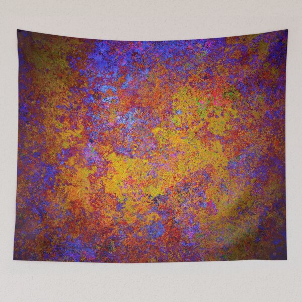 Item preview, Orange and blue wall designed and sold by Keith Mills.