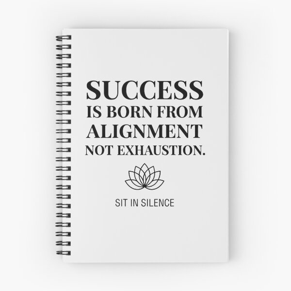 Item preview, Success Is Born From Alignment Not Exhaustion—Noir Lotus.  designed and sold by SitInSilence24.