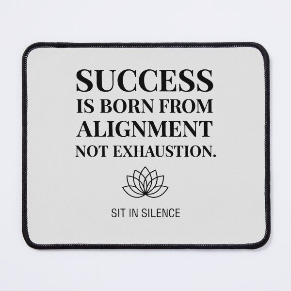 Item preview, Success Is Born From Alignment Not Exhaustion—Noir Lotus.  designed and sold by SitInSilence24.