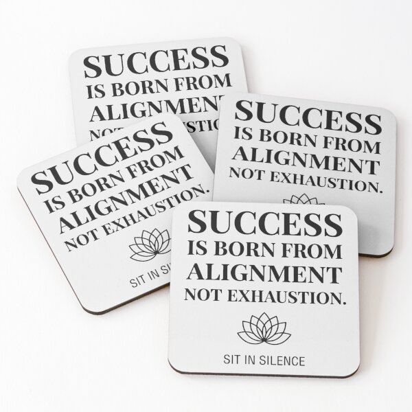 Item preview, Success Is Born From Alignment Not Exhaustion—Noir Lotus.  designed and sold by SitInSilence24.