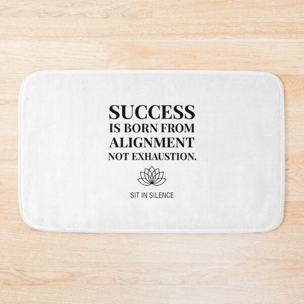 Item preview, Success Is Born From Alignment Not Exhaustion—Noir Lotus.  designed and sold by SitInSilence24.