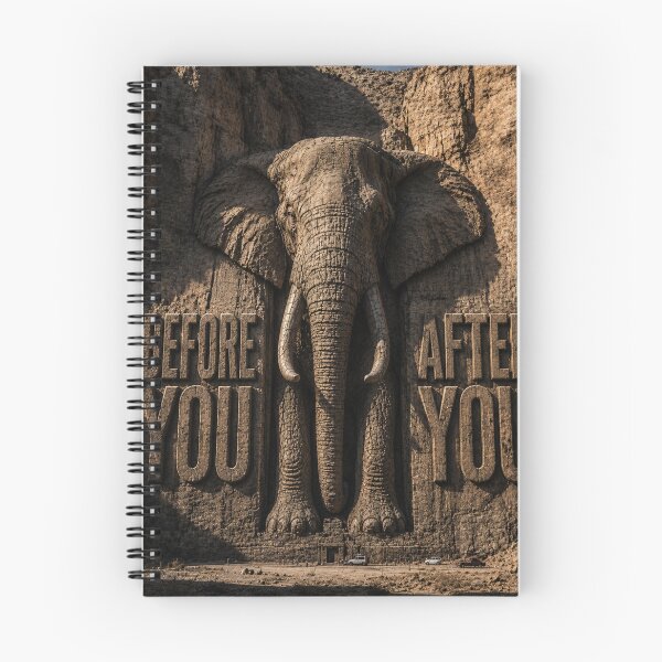 Item preview, Builder Legacy Leave It Stronger Elephant Brutalist Masonry Art Print designed and sold by SavannaStrikes.