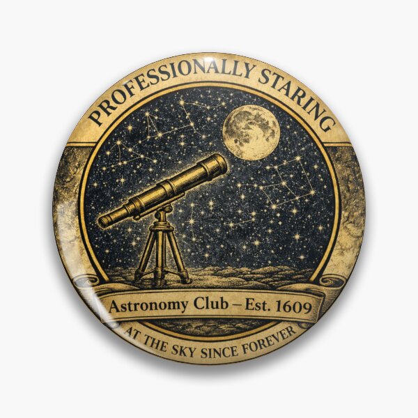 Item preview, Professionally Staring At The Sky Astronomy Club designed and sold by CalmCapy Co.