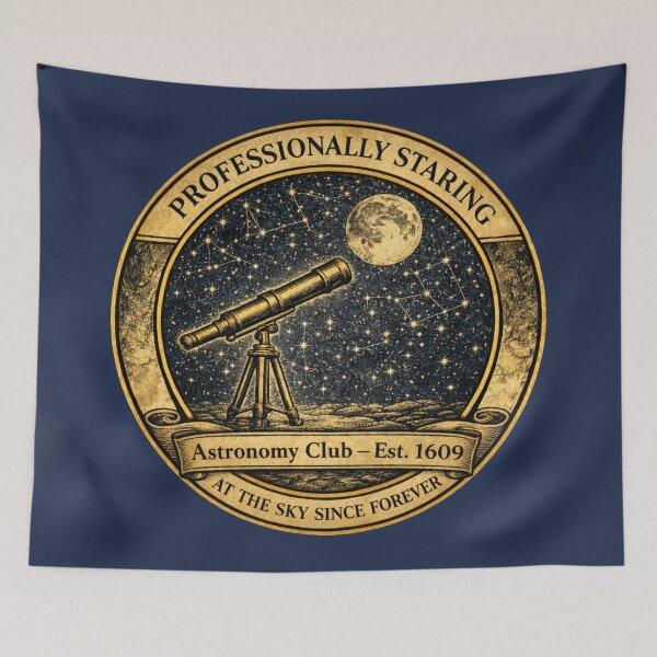 Item preview, Professionally Staring At The Sky Astronomy Club designed and sold by CalmCapy Co.