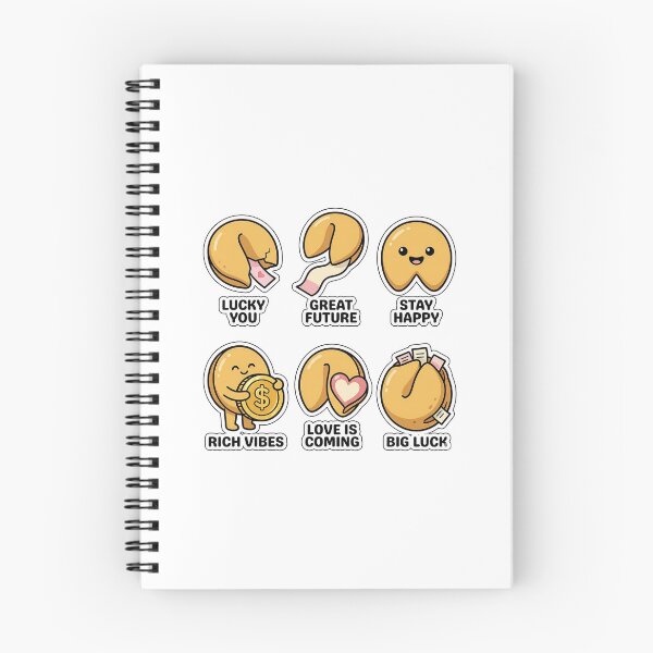 Item preview, Kawaii Fortune Cookie Sticker Pack - Cute Lucky Bakery Puns designed and sold by SimpleP.