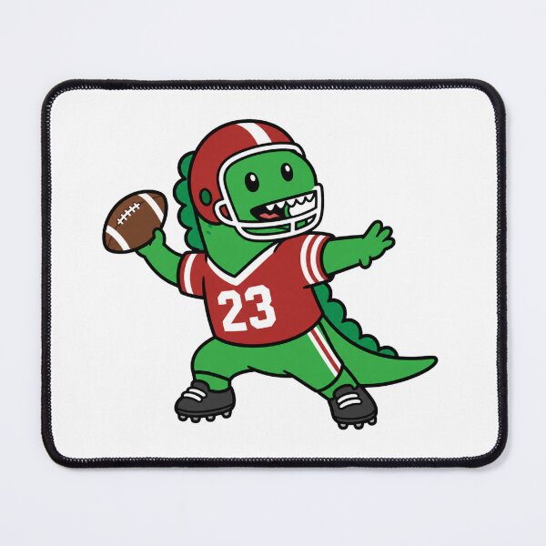Item preview, Cute Dinosaur Football Player – American Football Mascot Illustration designed and sold by Happy'CLICK'.