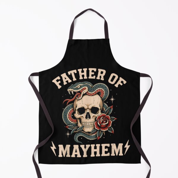 Item preview, Father Of Mayhem Vintage Tattoo Style Skull Snake And Red Rose designed and sold by Capisedo.