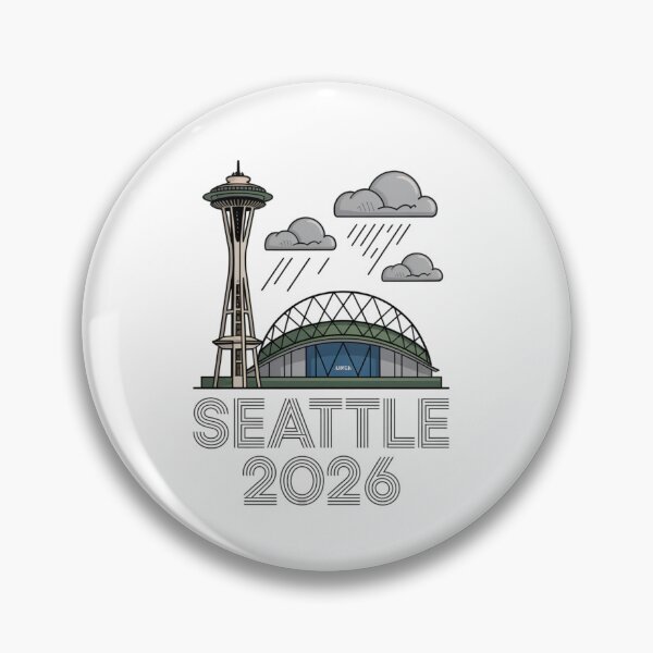 Item preview, Seattle 2026  Space Needle Stadium Skyline T-Shirt V15 designed and sold by DarylWelsh2024.
