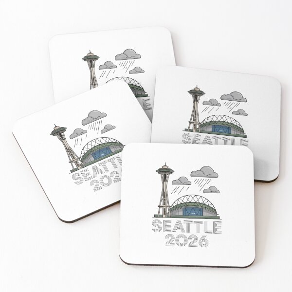 Item preview, Seattle 2026  Space Needle Stadium Skyline T-Shirt V15 designed and sold by DarylWelsh2024.