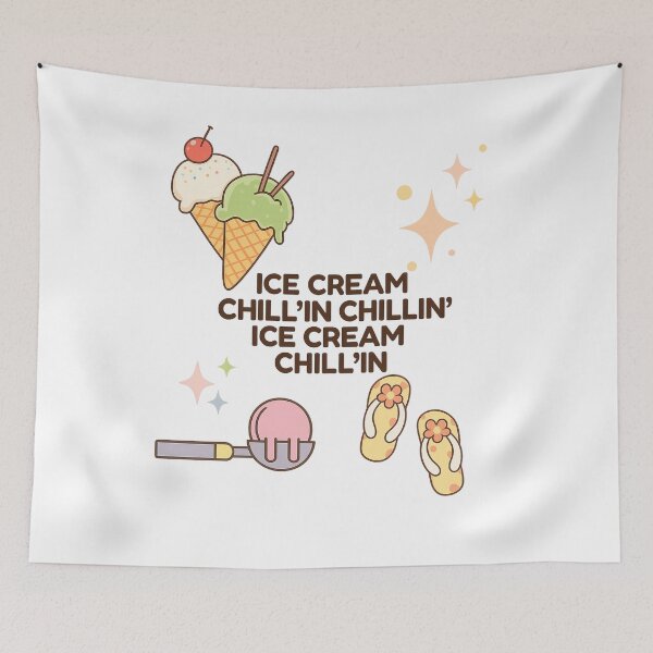 Item preview, Ice Cream Chillin Cute Summer Dessert Aesthetic Design designed and sold by ravenRM.