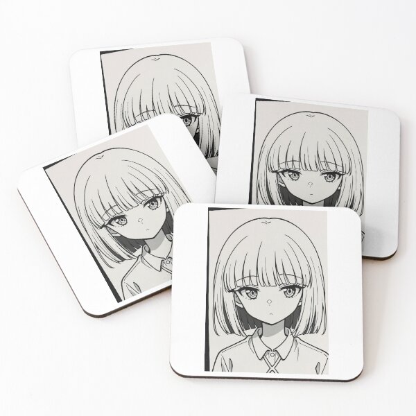 Item preview, Anime - Girl Collared Shirt Black White designed and sold by AnimeShin.