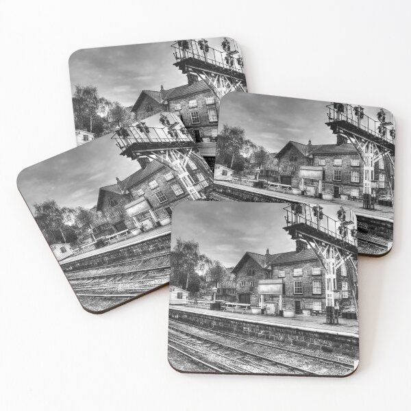 Item preview, Grosmont Railway Station, Black and White, Yorkshire, England designed and sold by Paul Thompson Photography.