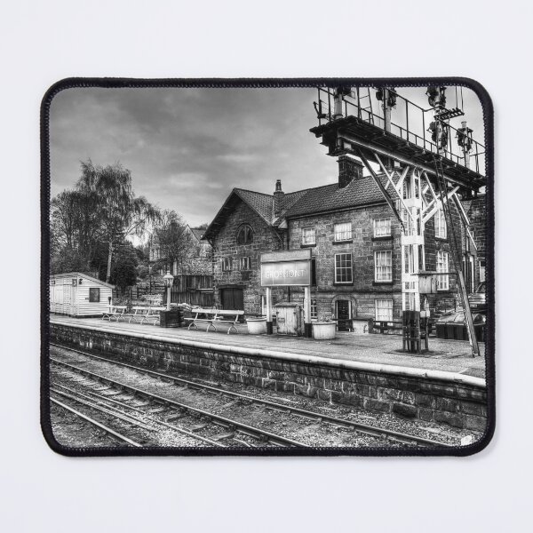 Item preview, Grosmont Railway Station, Black and White, Yorkshire, England designed and sold by Paul Thompson Photography.
