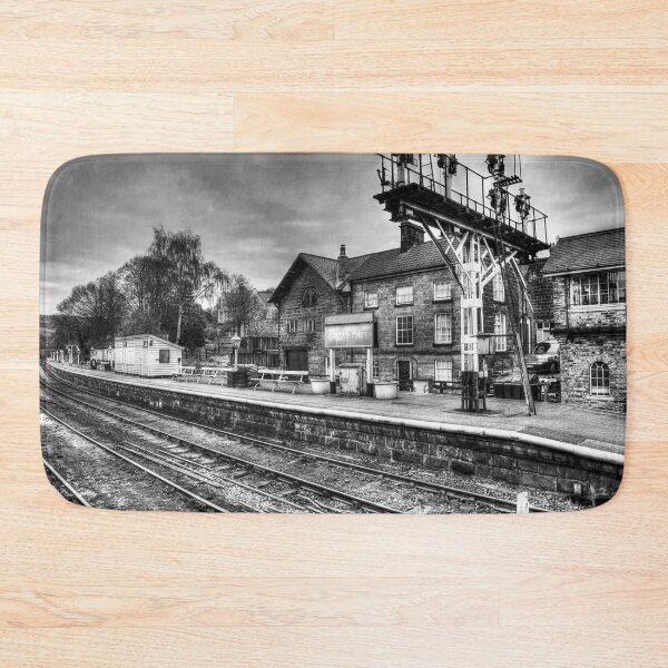 Item preview, Grosmont Railway Station, Black and White, Yorkshire, England designed and sold by Paul Thompson Photography.
