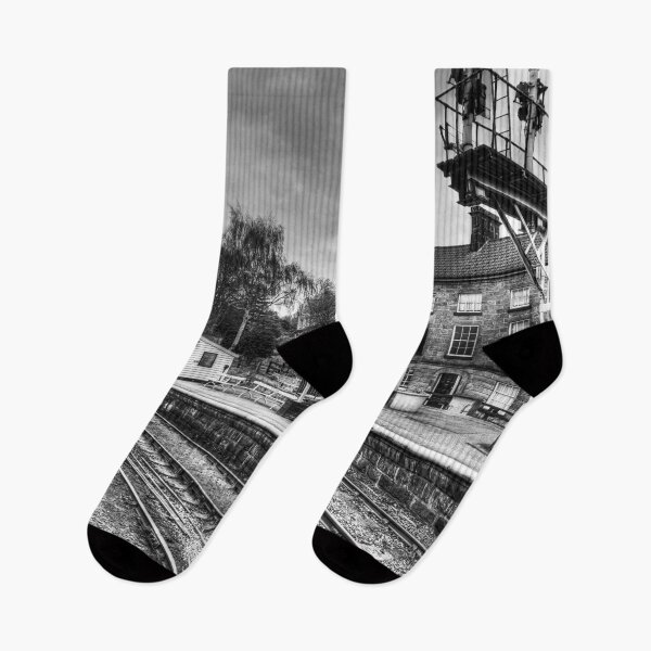 Item preview, Grosmont Railway Station, Black and White, Yorkshire, England designed and sold by Paul Thompson Photography.