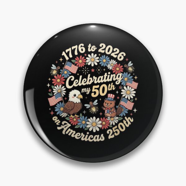 Item preview, Celebrating My 50th On Americas 250th Anniversary Cute Eagle Beaver designed and sold by Capisedo.
