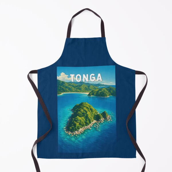 Item preview, Tonga Illustration Travel Art Vintage designed and sold by KrisSidDesigns.