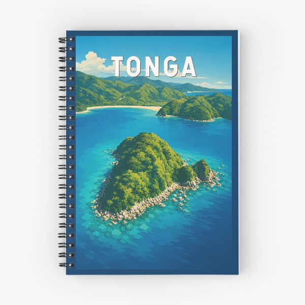 Item preview, Tonga Illustration Travel Art Vintage designed and sold by KrisSidDesigns.