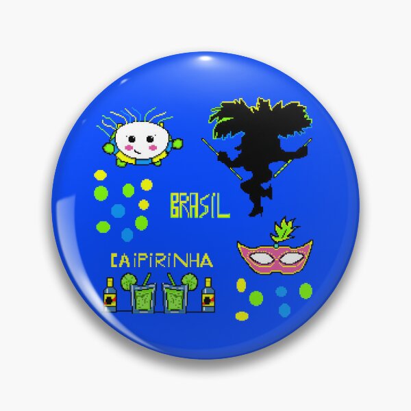 Item preview, Cute Brazil Carnival Sticker Pack - Pixel Art designed and sold by RetroRlx.