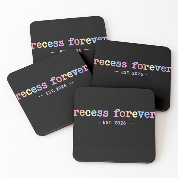 Item preview, Recess Forever Est 2026 Pastel Rainbow Typographic School Graduation Gift designed and sold by Capisedo.