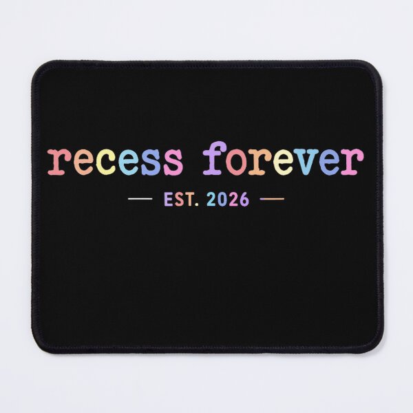 Item preview, Recess Forever Est 2026 Pastel Rainbow Typographic School Graduation Gift designed and sold by Capisedo.