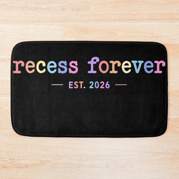 Item preview, Recess Forever Est 2026 Pastel Rainbow Typographic School Graduation Gift designed and sold by Capisedo.
