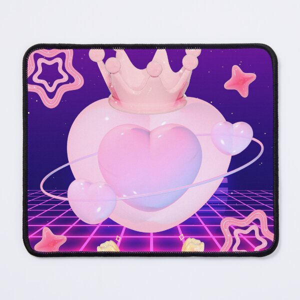 Item preview, Cyber Coquette Neon Heart Crystal Crown designed and sold by Cherry Emporium.