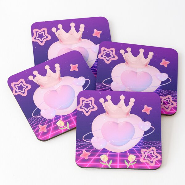 Item preview, Cyber Coquette Neon Heart Crystal Crown designed and sold by Cherry Emporium.