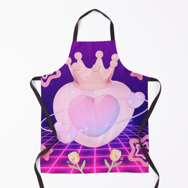 Item preview, Cyber Coquette Neon Heart Crystal Crown designed and sold by Cherry Emporium.