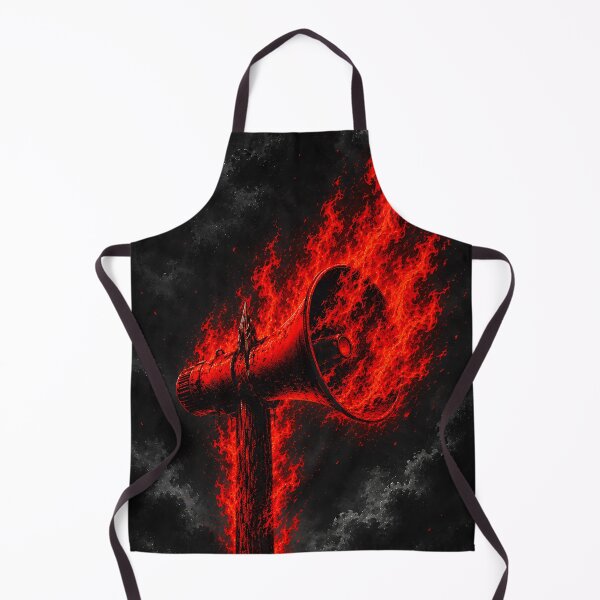 Item preview, Burning Megaphone Freedom of Speech Myth Modern Protest Art Design designed and sold by ArtsyGlaze.