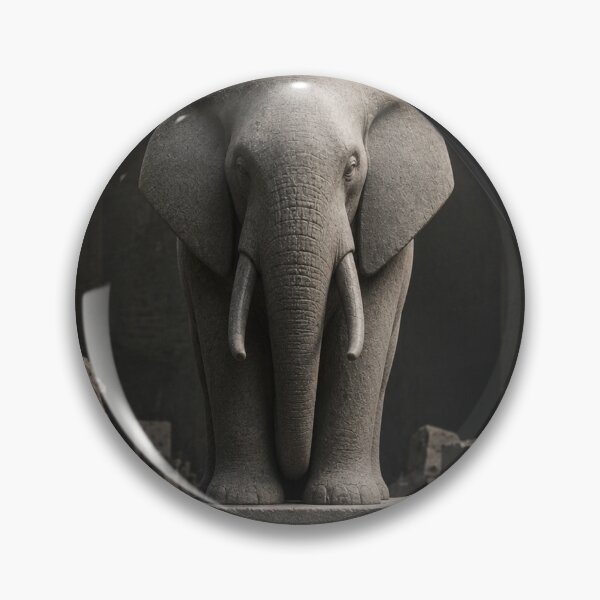 Item preview, Infrastructure Founder Restraint Builds Permanence Elephant Noir Art Print designed and sold by SavannaStrikes.