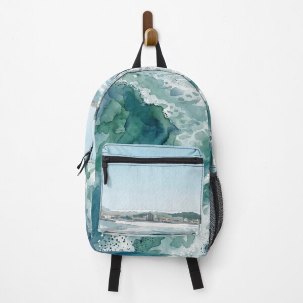 Item preview, SeaPan Ferry Wake in Watercolor Style — Digital Art Transformation from Real Photography designed and sold by M.ALK.Watercolor.