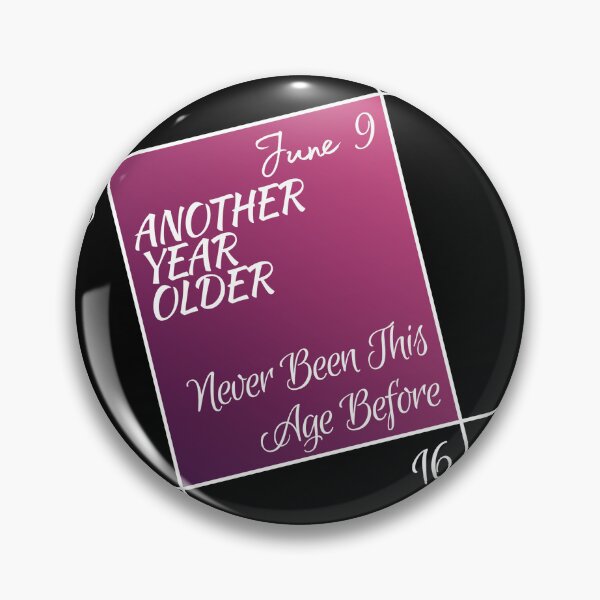 Item preview, June 9th birthdays - Black and dark pink gradient calendar design designed and sold by serenebookworm.